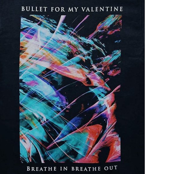 Bullet For My Valentine Gravity Breath In Breath Out rock T-Shirt XL NWT UK made - Picture 3 of 5